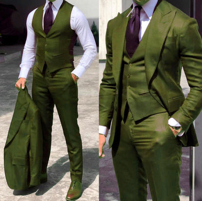 Funki Findz | Suits | Men's 3 Pcs Formal Grooms Suit | Slim Fit