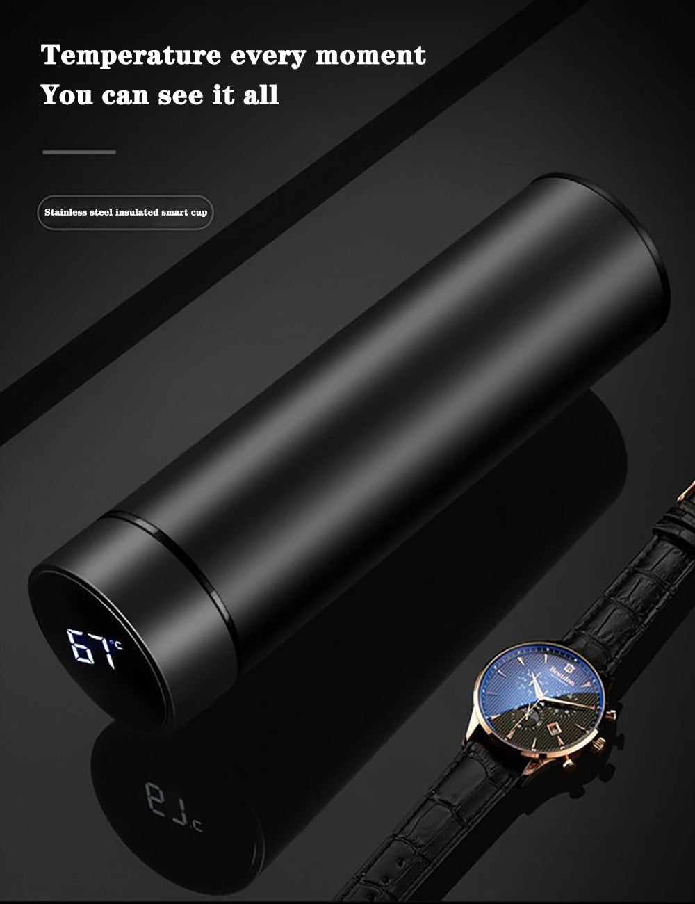 Funki Findz | Water Bottles | Water Bottle with LED Temp Display