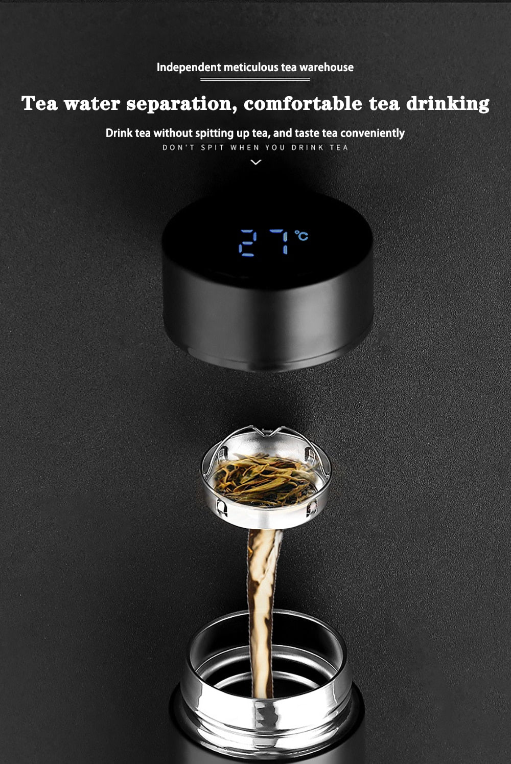 Funki Findz | Water Bottles | Water Bottle with LED Temp Display