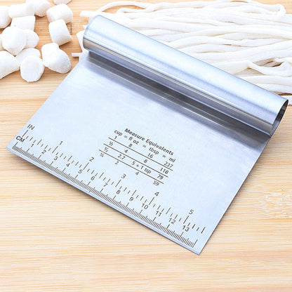 Funki Findz | Cooking Scrapers | Stainless Steel Dough Cutter