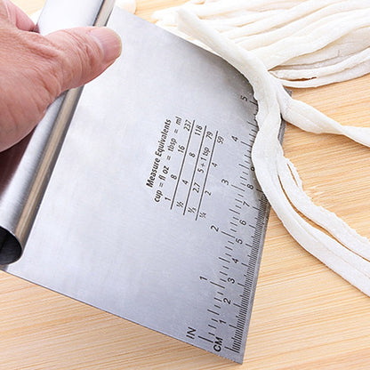 Funki Findz | Cooking Scrapers | Stainless Steel Dough Cutter
