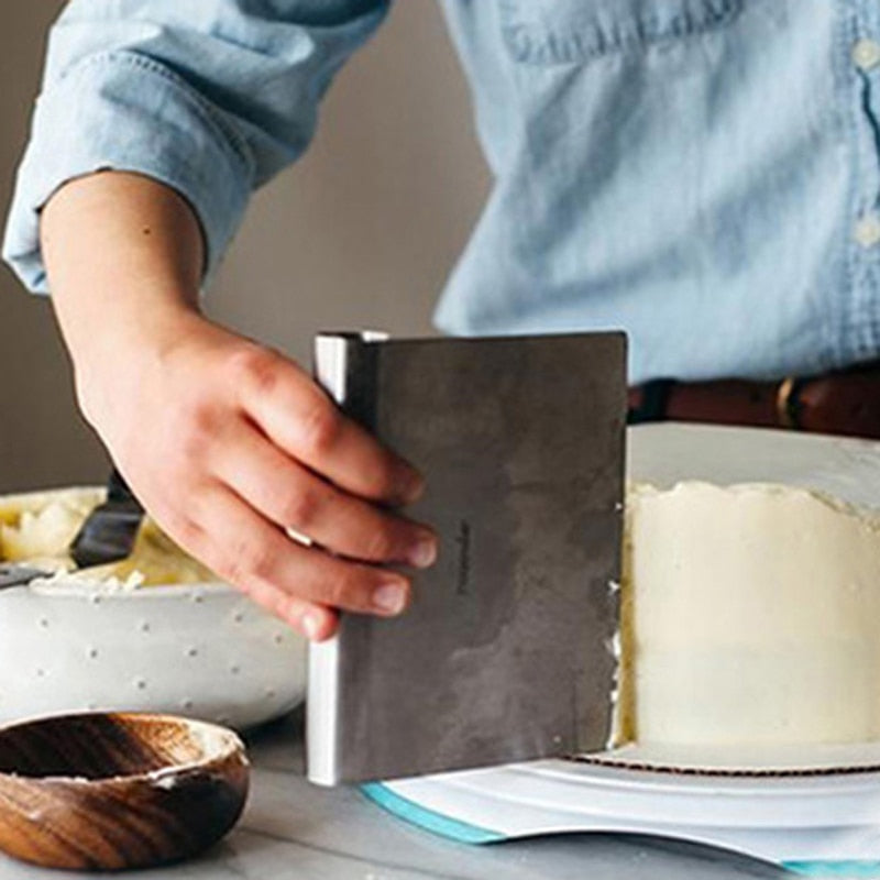 Funki Findz | Cooking Scrapers | Stainless Steel Dough Cutter