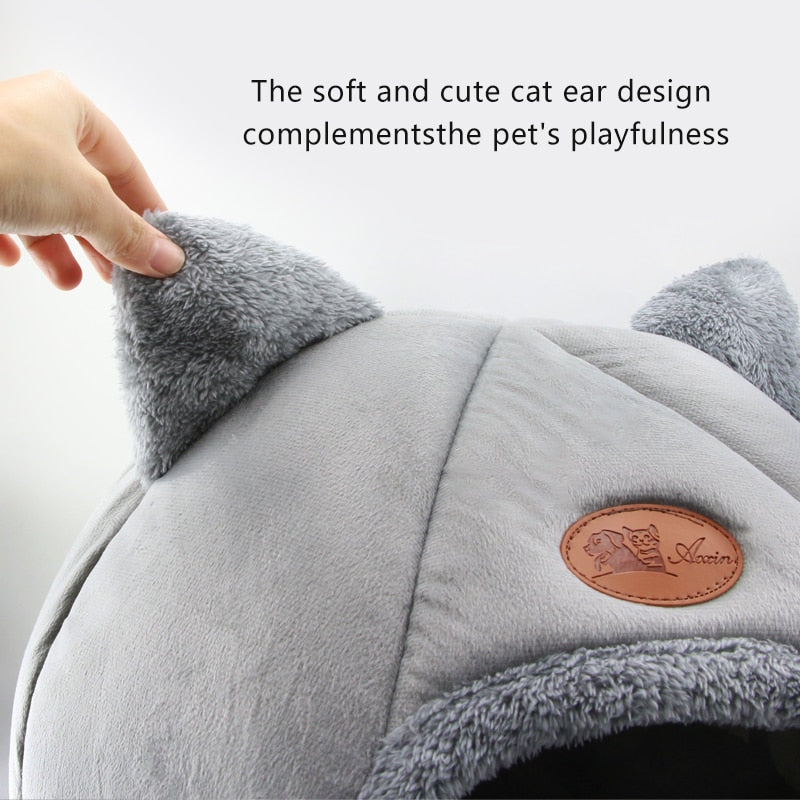 Funki Findz | Pet Beds | Cat Beds | Cozy Soft Cat Cave Houses