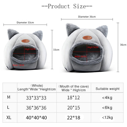 Funki Findz | Pet Beds | Cat Beds | Cozy Soft Cat Cave Houses