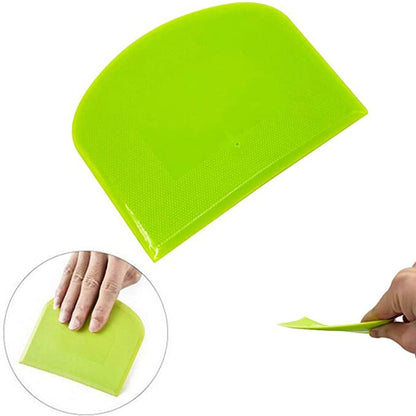 Funki Findz | Cooking Scrapers | Plastic Cake Spatula Dough Scraper