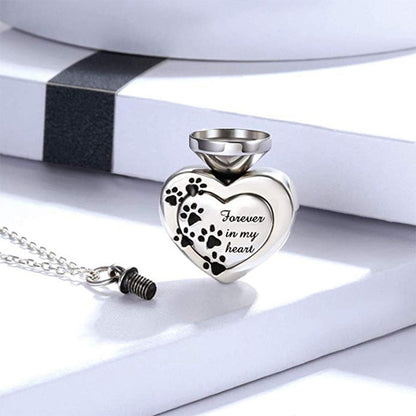 Funki Findz | Cremation Urn Necklaces | Heart Paw Pendant