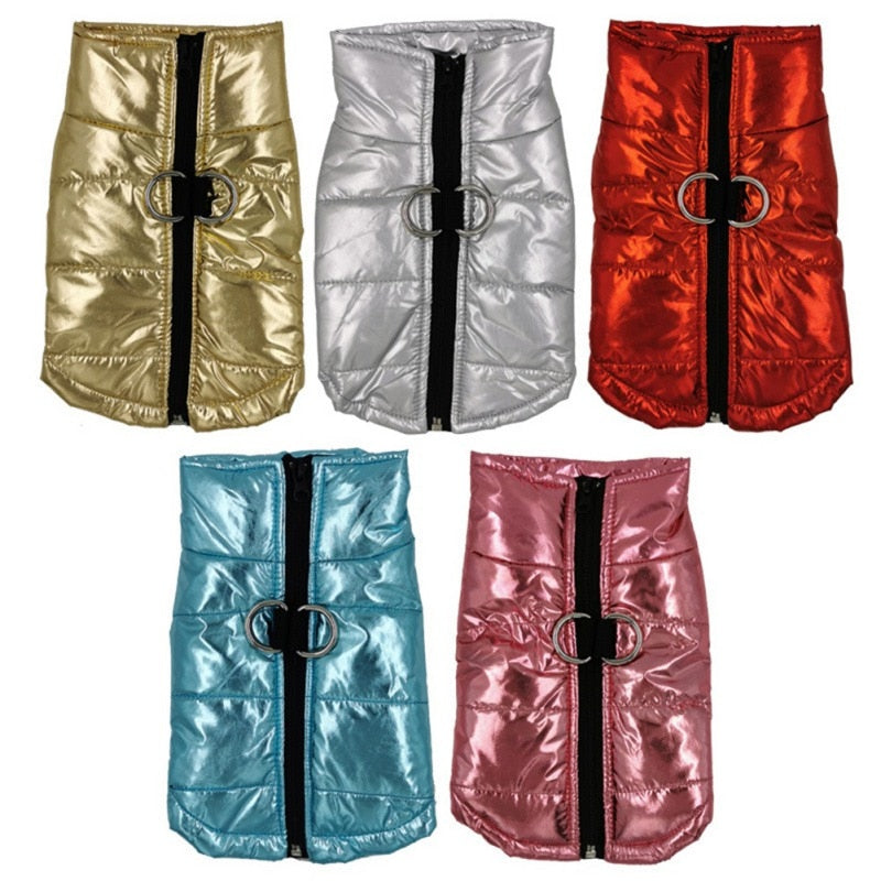 Funki Findz | Dog Jackets | Gold Fluro Zip Up Vest | Dog Harness