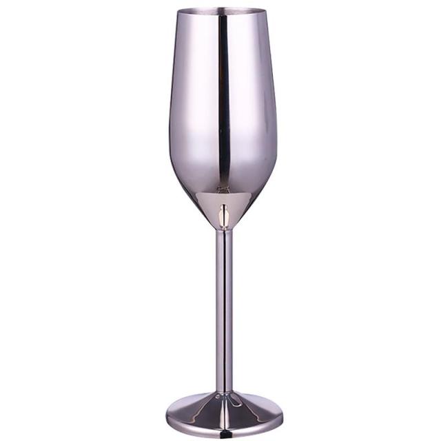 Funki Findz | Glasses | Stainless Steel Champagne Flutes 2 Pcs