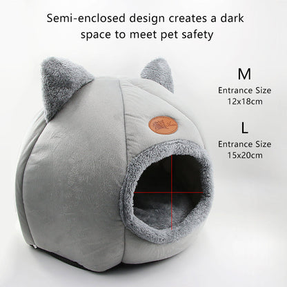 Funki Findz | Pet Beds | Cat Beds | Cozy Soft Cat Cave Houses