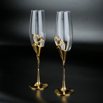 Funki Findz | Glasses | Wedding Champagne Flutes Cake Set x 4