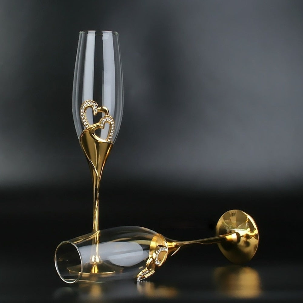 Funki Findz | Glasses | Wedding Champagne Flutes Cake Set x 4