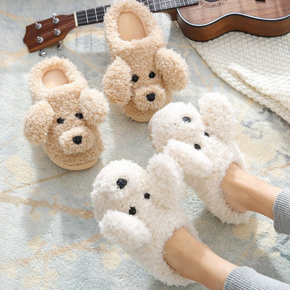 Funki Findz | Shoes | Women's Fluffy Warm Cartoon Dog Slippers