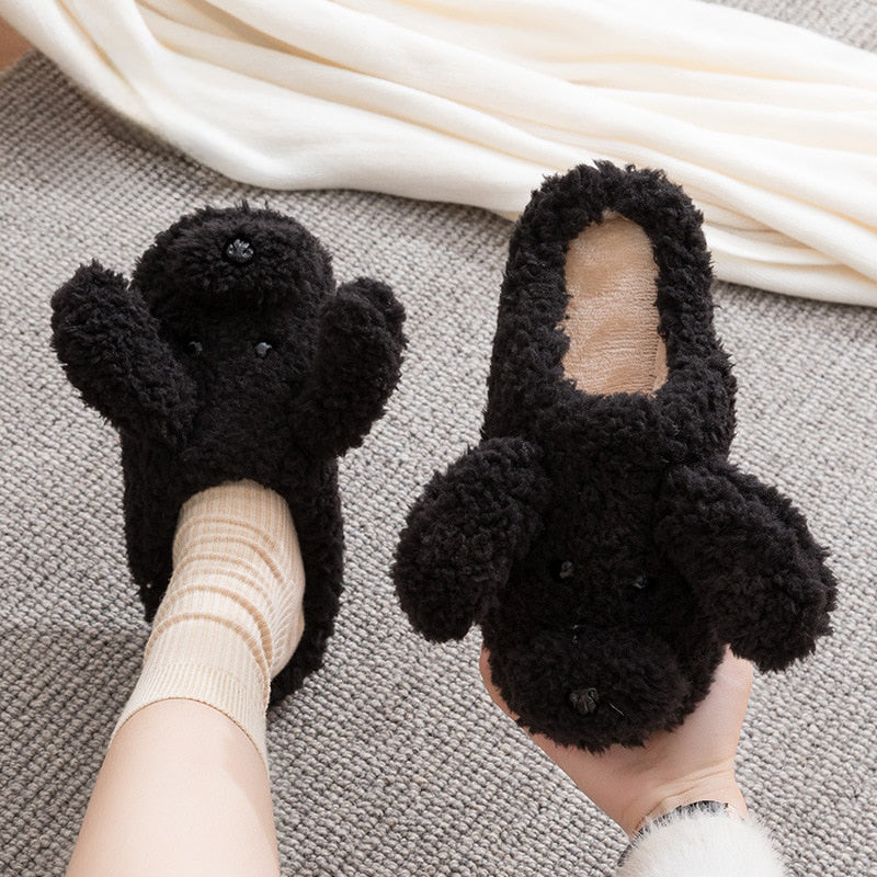 Funki Findz | Shoes | Women's Fluffy Warm Cartoon Dog Slippers
