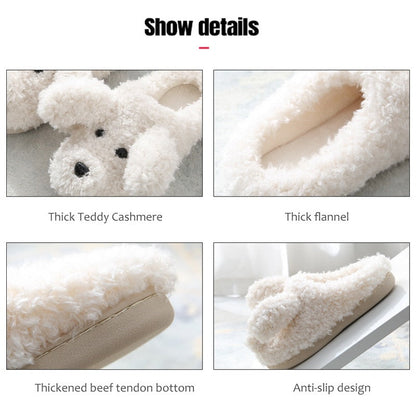 Funki Findz | Shoes | Women's Fluffy Warm Cartoon Dog Slippers