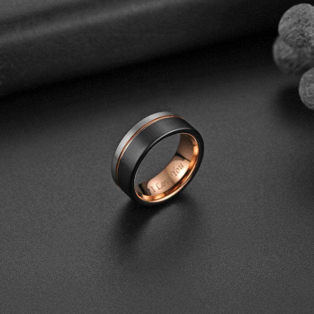 Funki Findz | Rings | Men's Two Tone Wedding Engagement Ring