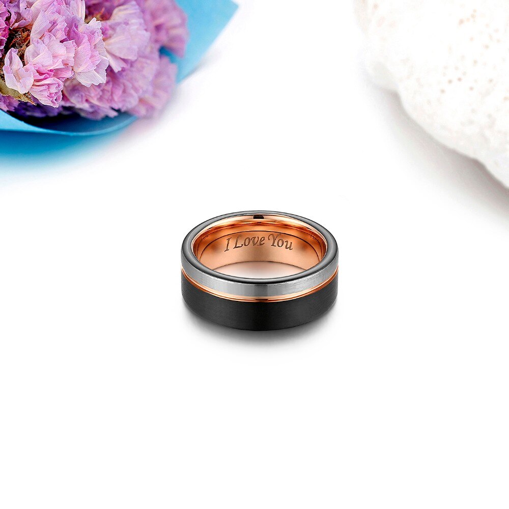 Funki Findz | Rings | Men's Two Tone Wedding Engagement Ring