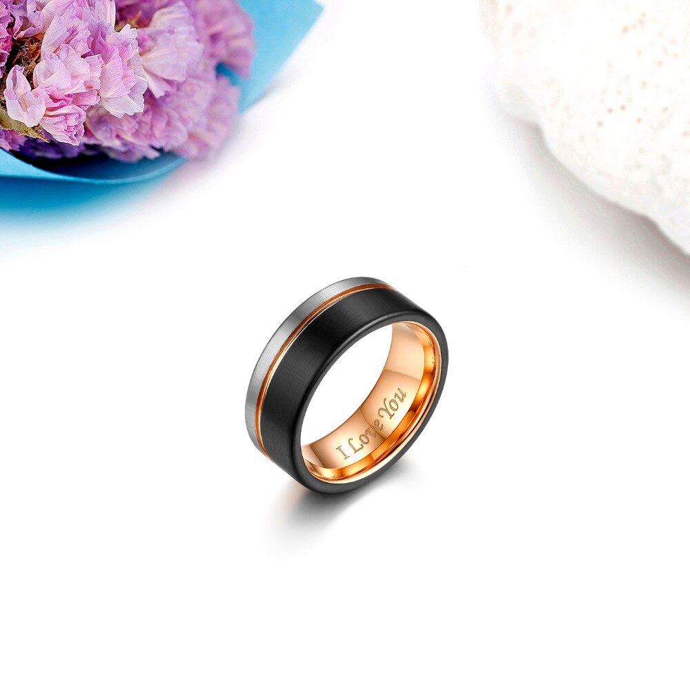 Funki Findz | Rings | Men's Two Tone Wedding Engagement Ring