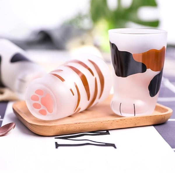 Funki Findz | Glasses | Cute Cat Paw Glass Coffee Cup Sets