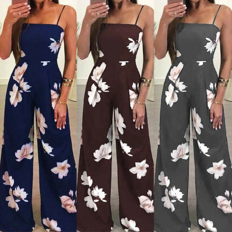 Funki Findz | Pants | Women's Floral Jumpsuit Summer Romper
