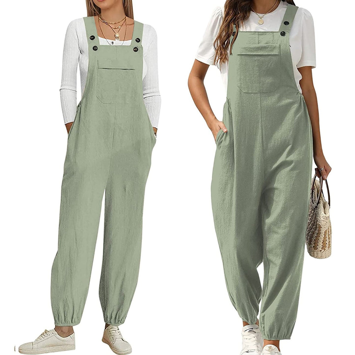 Funki Findz | Pants | Women's Wide Leg Casual Overall Rompers