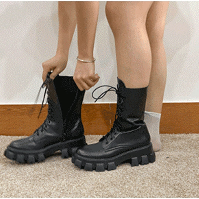Funki Findz | Boots | Women's Gothic Chunky Heel Knights Boots