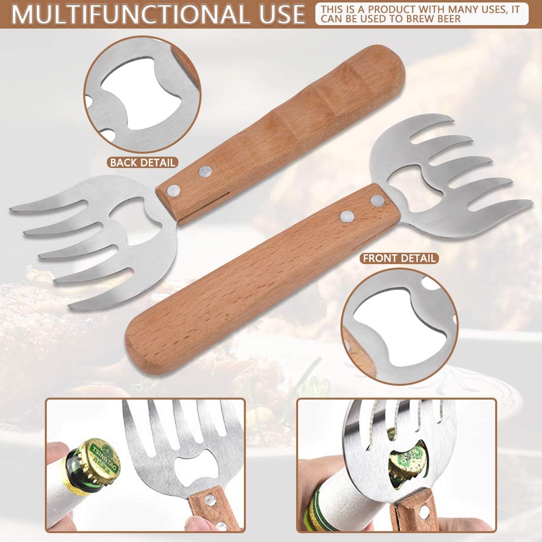 Funki Findz | Meat Claws | Meat Shredding Forks 1 | 2 Pcs Sets