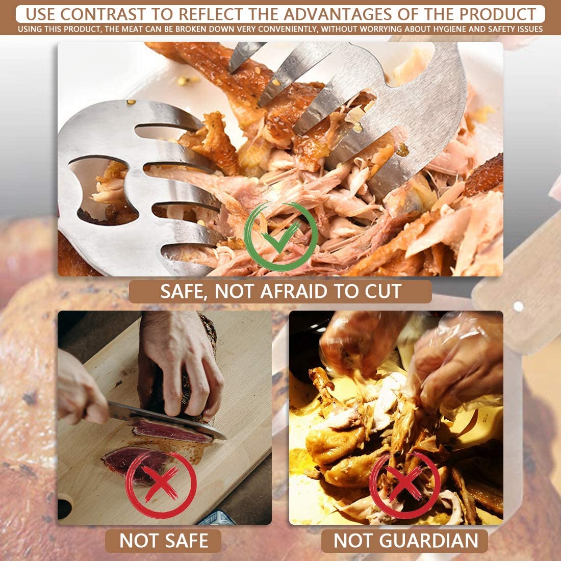 Funki Findz | Meat Claws | Meat Shredding Forks 1 | 2 Pcs Sets