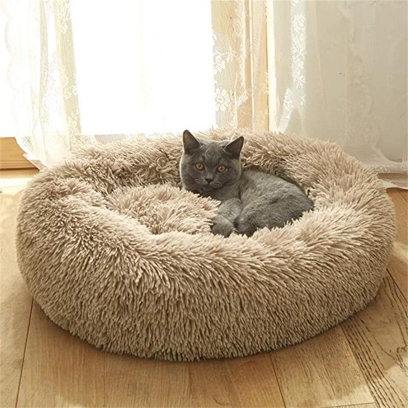 Funki Findz | Pet Beds | Dog Cat Bed | Round Donut Cudler Bed