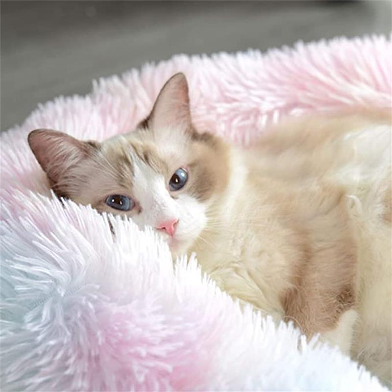 Funki Findz | Pet Beds | Dog Cat Bed | Round Donut Cudler Bed