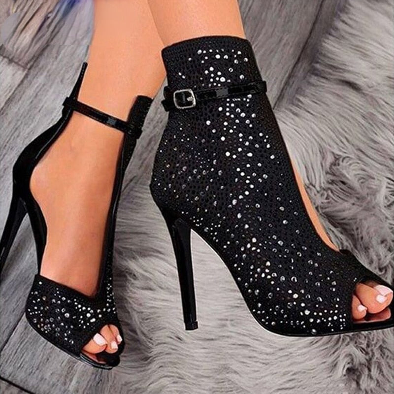 Funki Findz | Shoes | Women's Diamante Studded High Stilettos