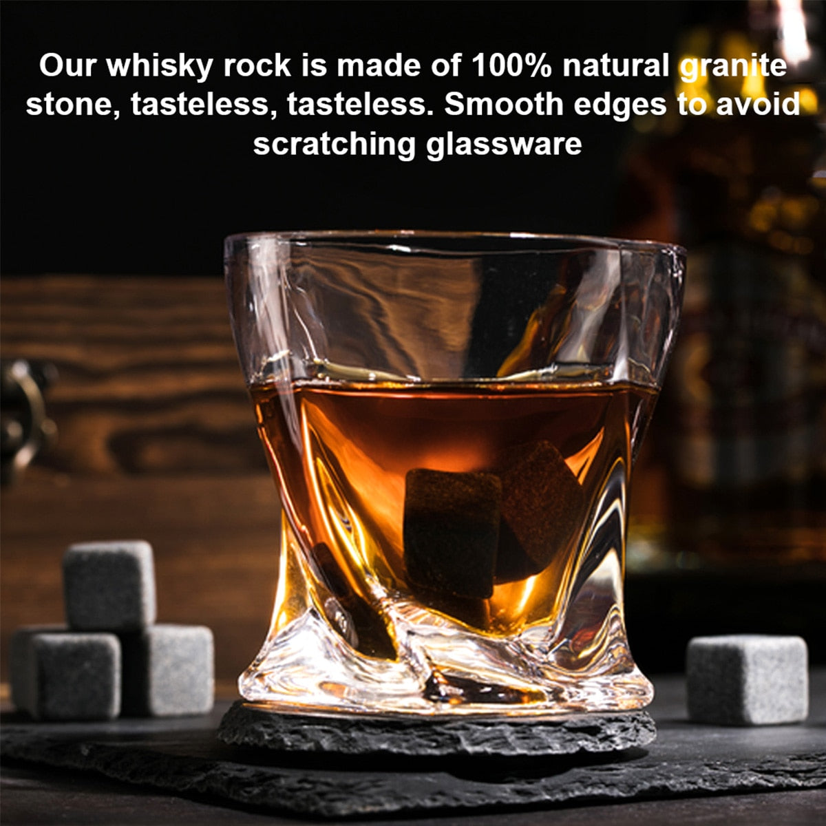 Funki Findz | Whisky Stones Gift Set | Glasses and Rocks Set