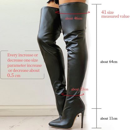 Funki Findz | Boots | Women's Elegant Over Knee Stiletto Boots