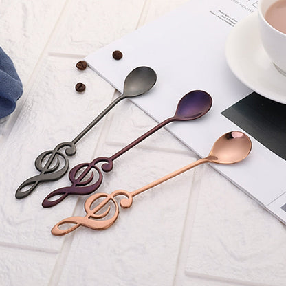 Funki Findz | Spoons | Music Note Long Coffee Spoons 7 Pcs Set