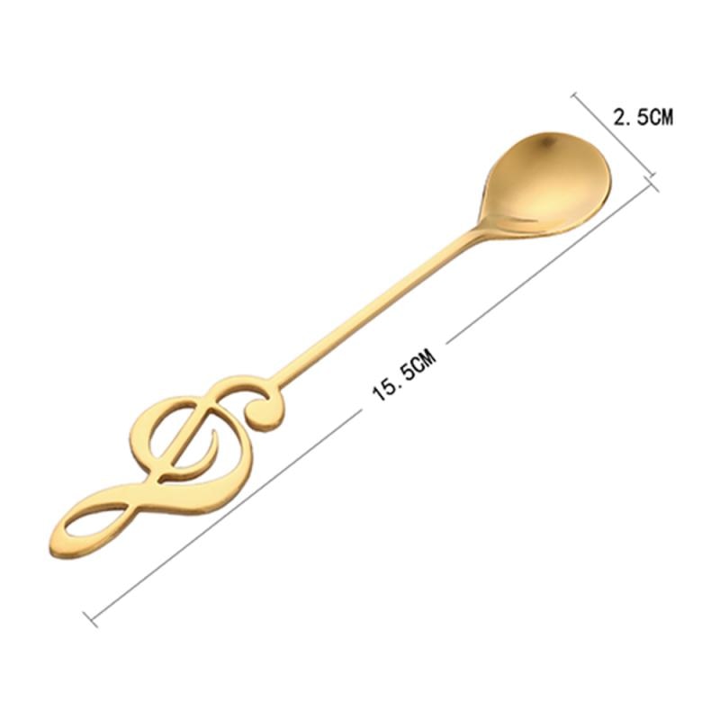 Funki Findz | Spoons | Music Note Long Coffee Spoons 7 Pcs Set