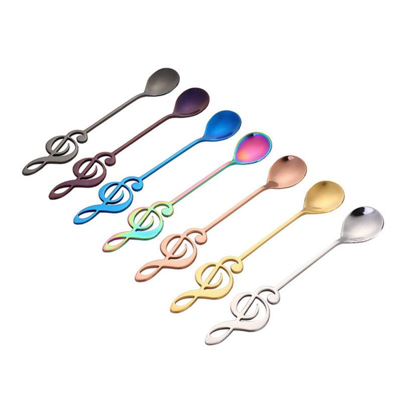 Funki Findz | Spoons | Music Note Long Coffee Spoons 7 Pcs Set