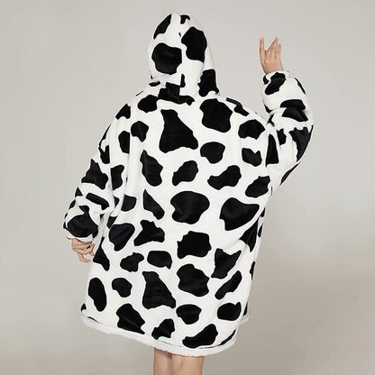 Funki Findz | Oodies | Unisex Soft Animal Print Hoodie Blanket