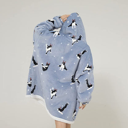 Funki Findz | Oodies | Unisex Soft Animal Print Hoodie Blanket