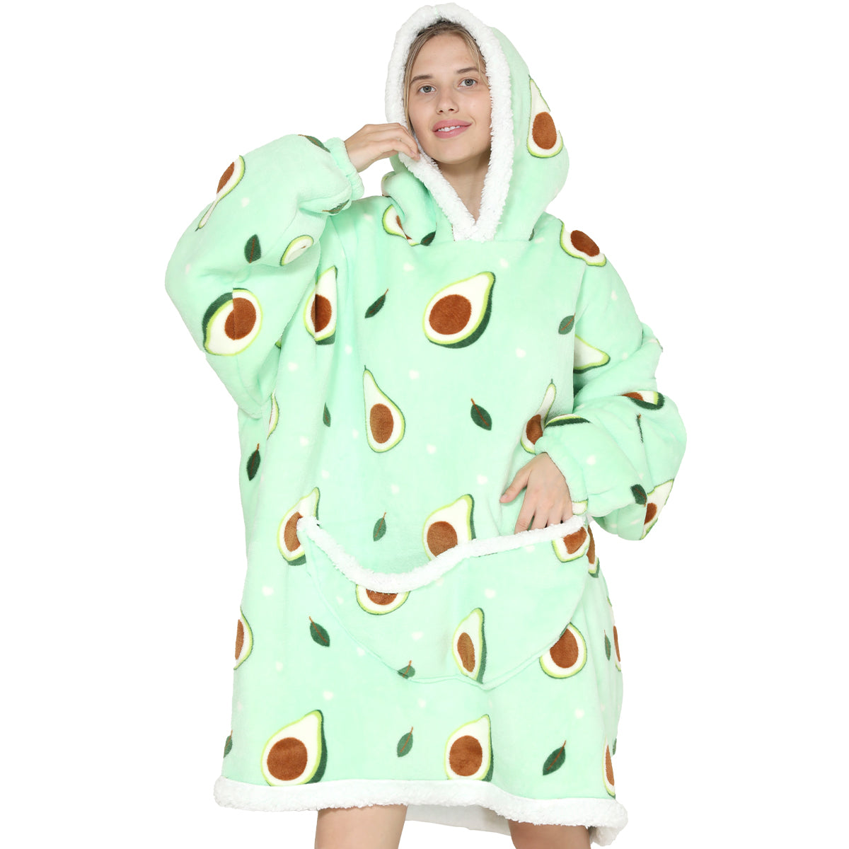 Funki Findz | Oodies | Unisex Soft Animal Print Hoodie Blanket