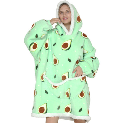 Funki Findz | Oodies | Unisex Soft Animal Print Hoodie Blanket