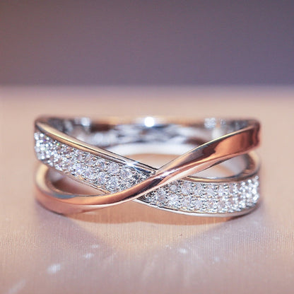 Funki Findz | Rings | Women's Two Tone X Cross Ring