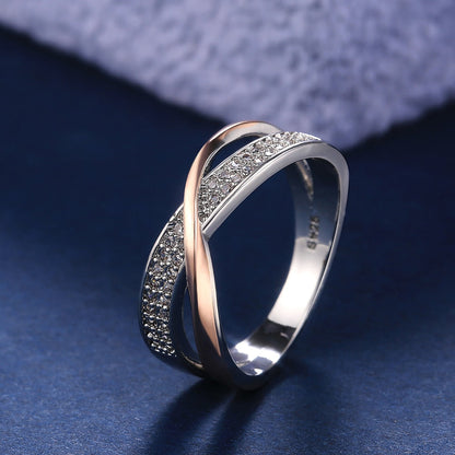 Funki Findz | Rings | Women's Two Tone X Cross Ring
