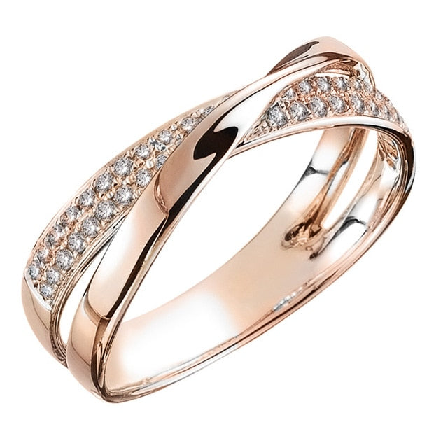 Funki Findz | Rings | Women's Two Tone X Cross Ring