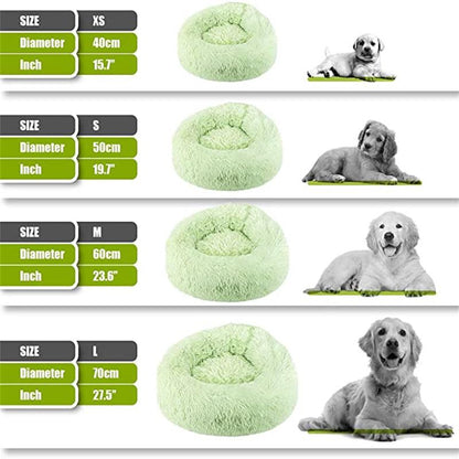 Funki Findz | Pet Beds | Dog Cat Bed | Round Donut Cudler Bed