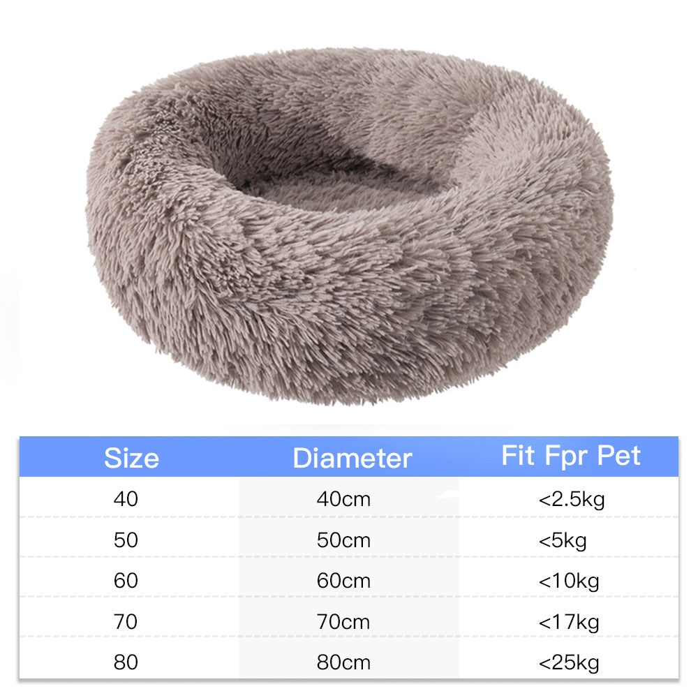 Funki Findz | Pet Beds | Dog Cat Bed | Round Donut Cudler Bed