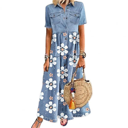 Funki Findz | Dresses | Women's Floral Print Maxi Boho Sundress