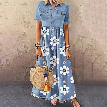 Funki Findz | Dresses | Women's Floral Print Maxi Boho Sundress