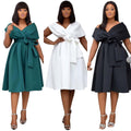 Funki Findz | Dresses | Women's Off Shoulder Bow Tie Dresses