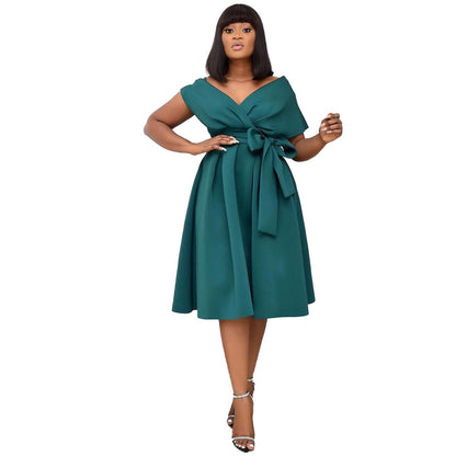 Funki Findz | Dresses | Women's Off Shoulder Bow Tie Dresses