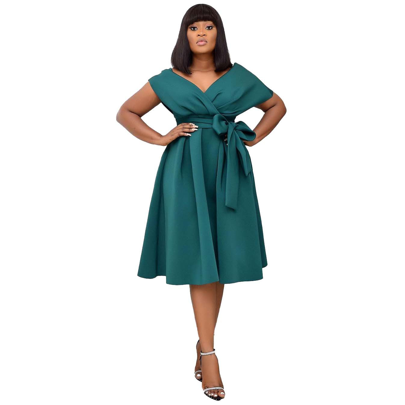 Funki Findz | Dresses | Women's Off Shoulder Bow Tie Dresses