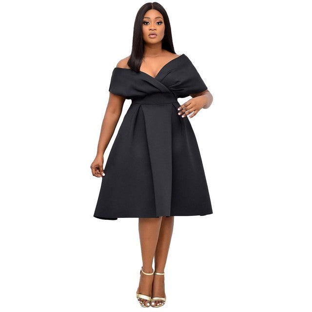 Funki Findz | Dresses | Women's Off Shoulder Bow Tie Dresses